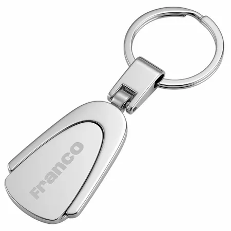 Grip-shaped Fancy Metal Keychain - Custom Patch Factory