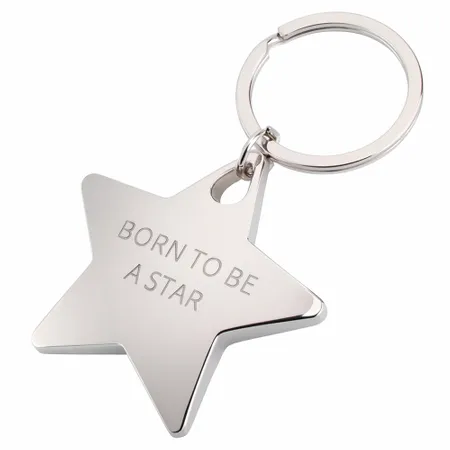 Dazzling Star Metal Keychain - Custom Patch Factory