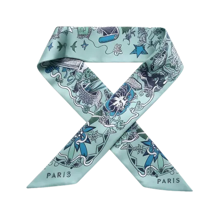 Silk Hair Tie Scarves - Custom Patch Factory