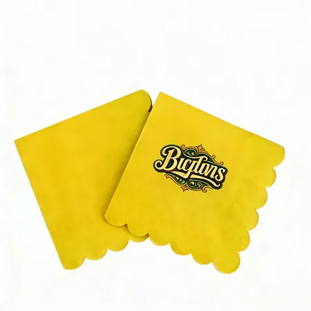 Scallop Beverage Napkins - Custom Patch Factory