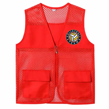 Breathable Mesh Vests with Zippers - Custom Patch Factory