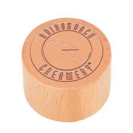 Round Wood Rubber Stamps - Custom Patch Factory
