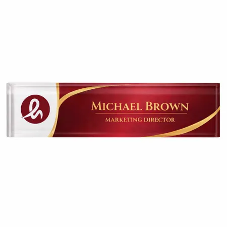 Acrylic Desktop Name Badges - Custom Patch Factory