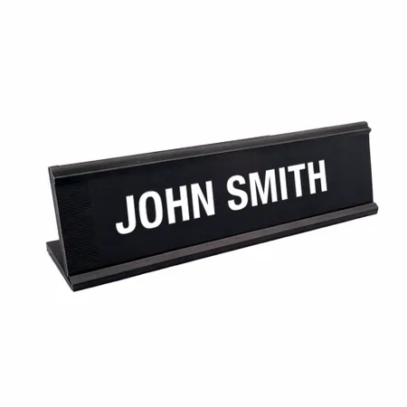 Metal Desktop Name Badges - Custom Patch Factory