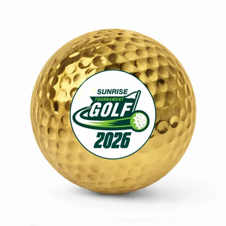 Metallic Golf Balls - Custom Patch Factory