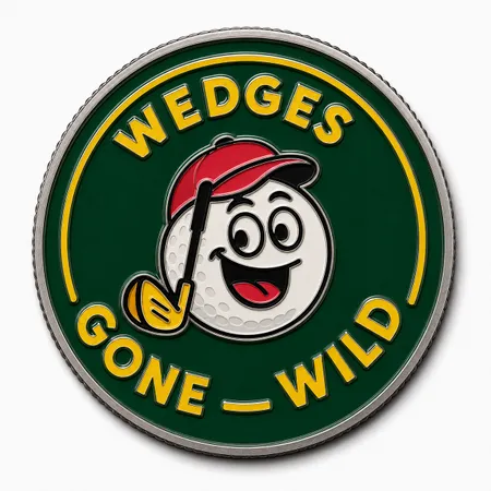 Hard Enamel Golf Ball Markers - Custom Patch Factory
