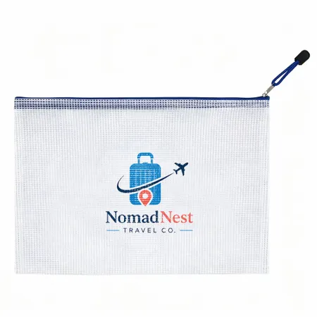 PolyWeave Zippered Document Bags - Custom Patch Factory