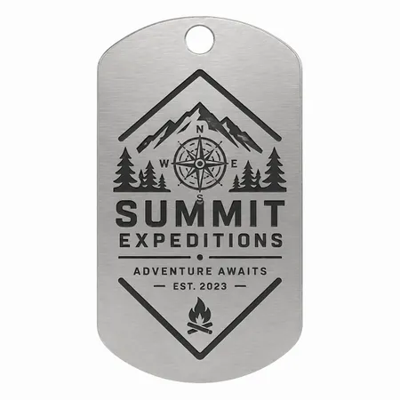 Laser Cut Metal Dog Tags - Custom Patch Factory