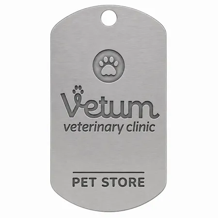 Die Struck Metal Dog Tags - Custom Patch Factory