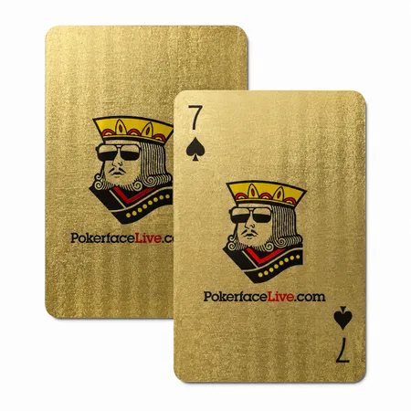 Brushed Gold Finish Playing Cards - Custom Patch Factory