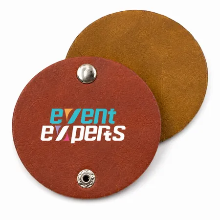 Round PU Leather Cable Organizers - Custom Patch Factory
