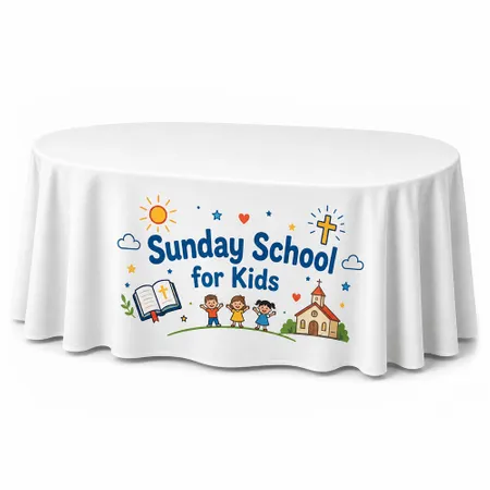 Custom Oval Table Covers - Custom Patch Factory