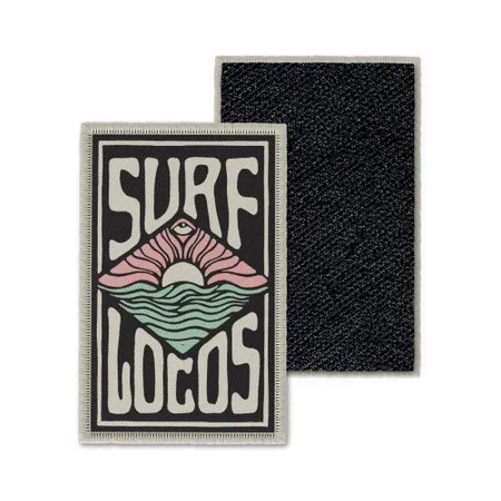 Rectangle Surf Locos Velcro Patch - Custom Patch Factory