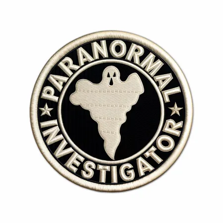 Round Paranormal Investigator Iron On Patch - Custom Patch Factory