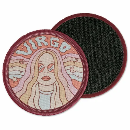 Round Virgo Velcro Patch - Custom Patch Factory