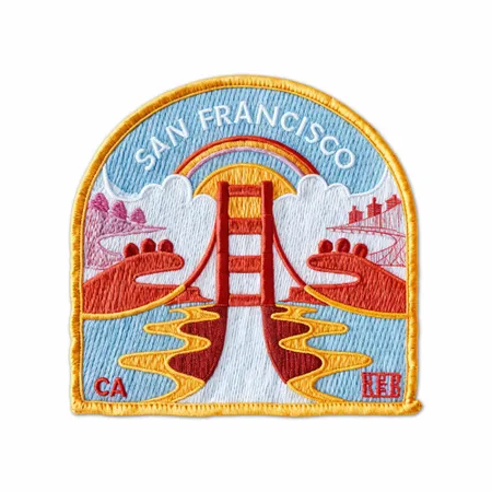 San Francisco Golden Gate Bridge - Custom Patch Factory