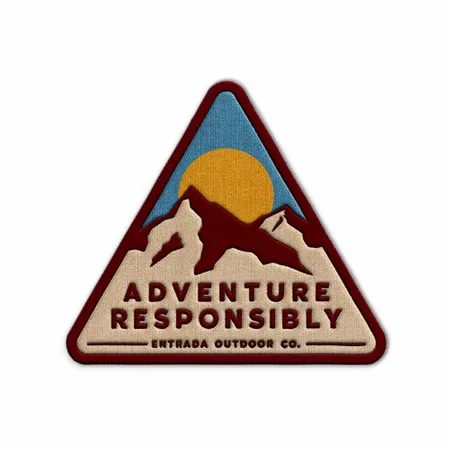 Triangle Adventure Responsibly Iron On Patch - Custom Patch Factory
