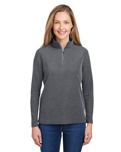 CORE365 Ladies' Fusion ChromaSoft Pique Quarter-Zip ...