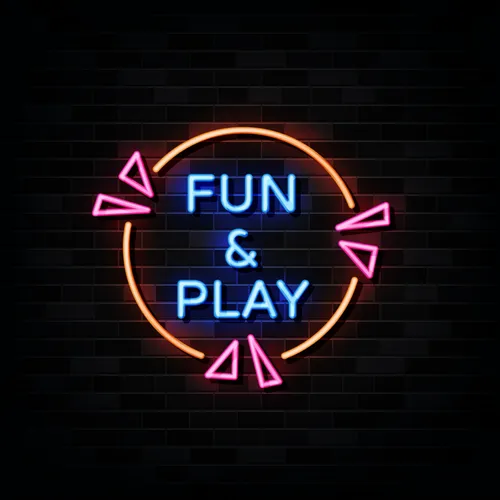 Fun & Play Neon Sign - Custom Patch Factory