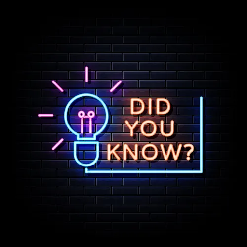 Did You Know Neon Sign - Custom Patch Factory