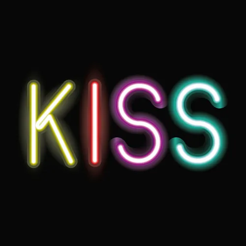 Kiss Neon Sign - Custom Patch Factory