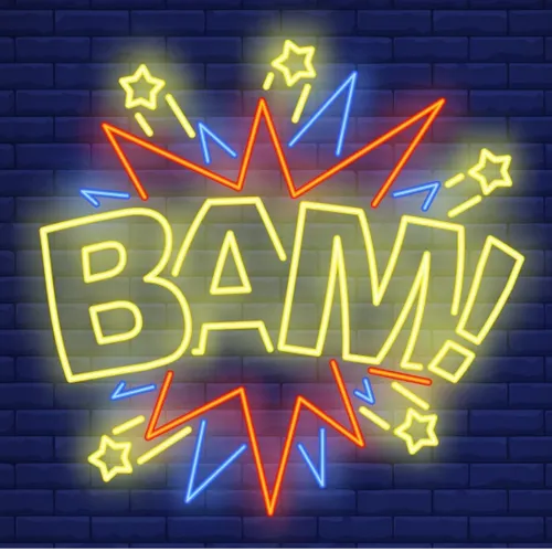 Bam Neon Sign