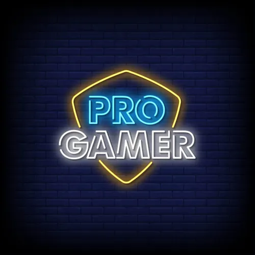 Pro Gamer Neon Sign - Custom Patch Factory