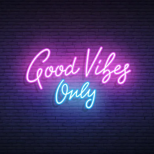 Good Vibes Only Neon Sign - Custom Patch Factory