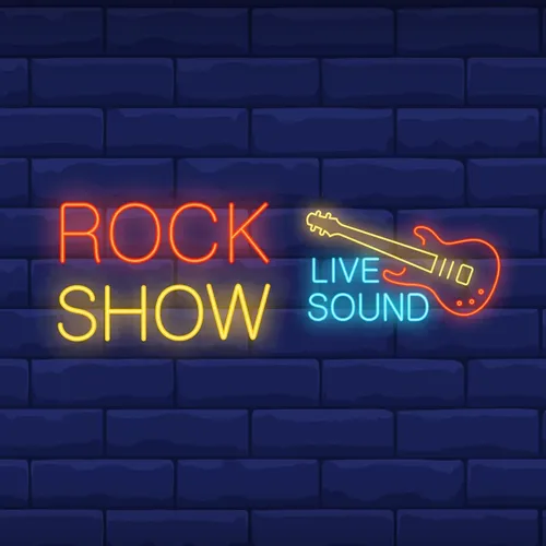 Rock Show Live Sound Neon Sign - Custom Patch Factory