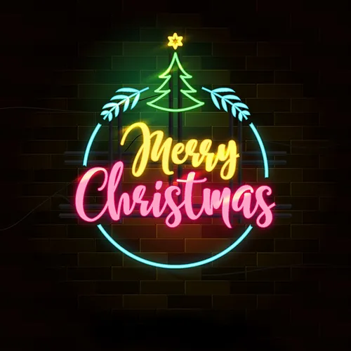 Christmas Neon Sign - Custom Patch Factory