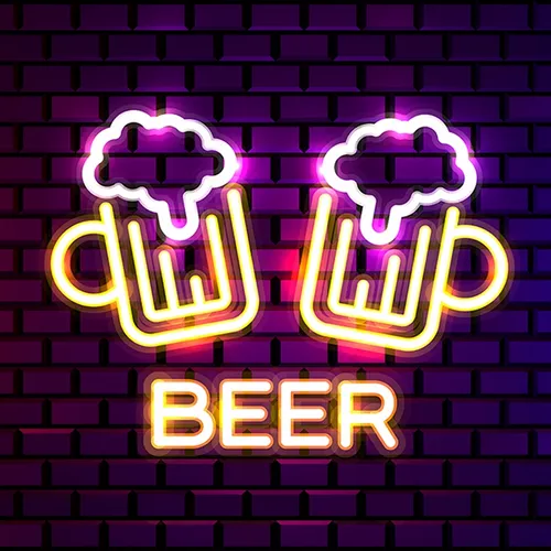 Beer Bar Neon Sign - Custom Patch Factory