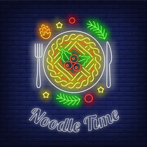 Noodle Time Neon Sign - Custom Patch Factory