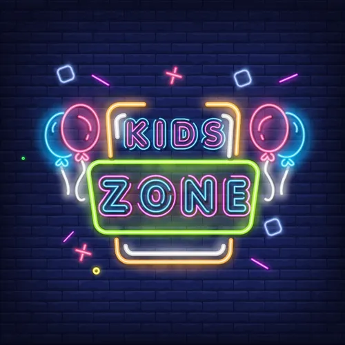 Funky Kids Zone Neon Sign - Custom Patch Factory