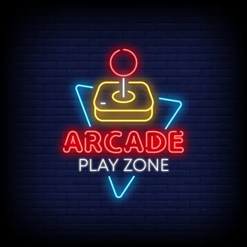 Arcade Play Zone Neon Sign - Custom Patch Factory