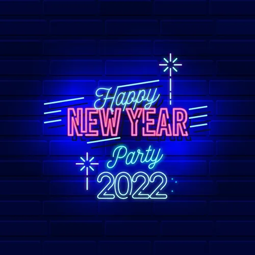 New Year Party Neon Sign - Custom Patch Factory