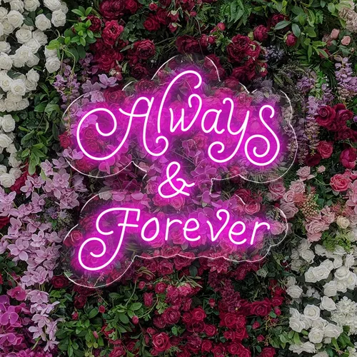 Always and Forever Neon Sign - Custom Patch Factory