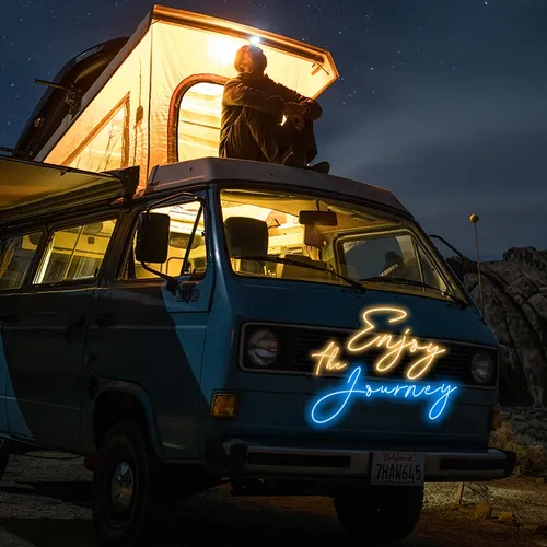 Enjoy the Journey Neon Sign - Custom Patch Factory