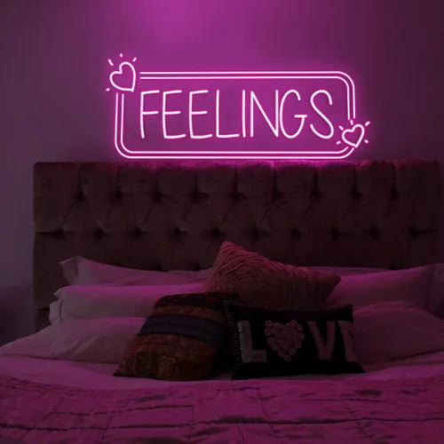 Feelings Neon Sign - Custom Patch Factory