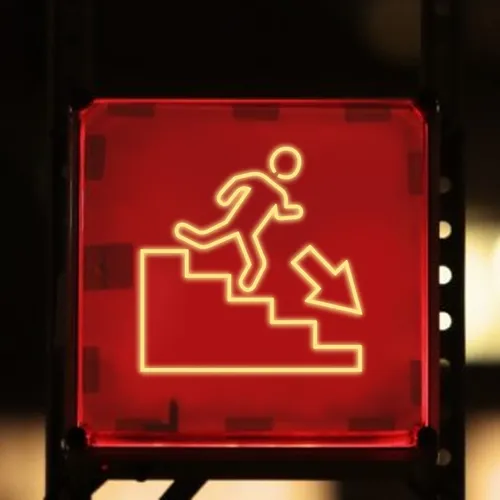 Emergency Exit Neon Sign - Custom Patch Factory