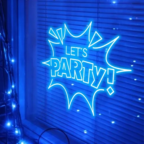 Let’s Party Neon Sign - Custom Patch Factory