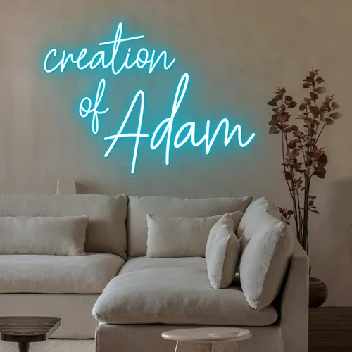Creation Of Adam Neon Sign - Custom Patch Factory