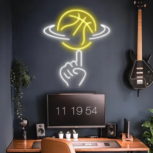 Ball Toss Neon Sign - Custom Patch Factory