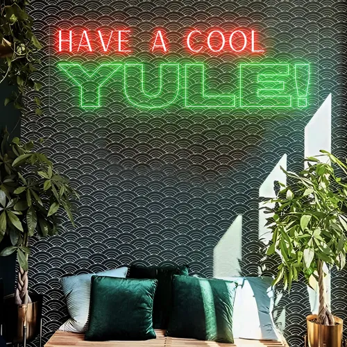 Have a Cool Yule! Neon Sign - Custom Patch Factory