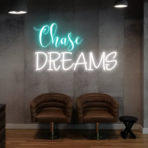Chase Dreams Neon Sign - Custom Patch Factory