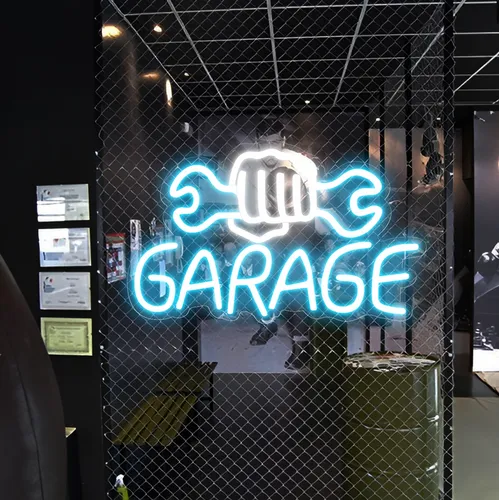 Garage Neon Sign - Custom Patch Factory