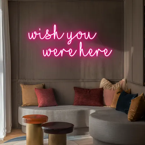 Wish You Were Here LED Neon Sign - Custom Patch Factory