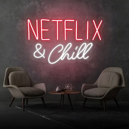 Netflix and Chill Neon Sign - Custom Patch Factory