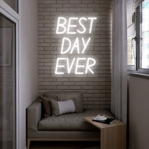 Best Day Ever Neon Sign - Custom Patch Factory
