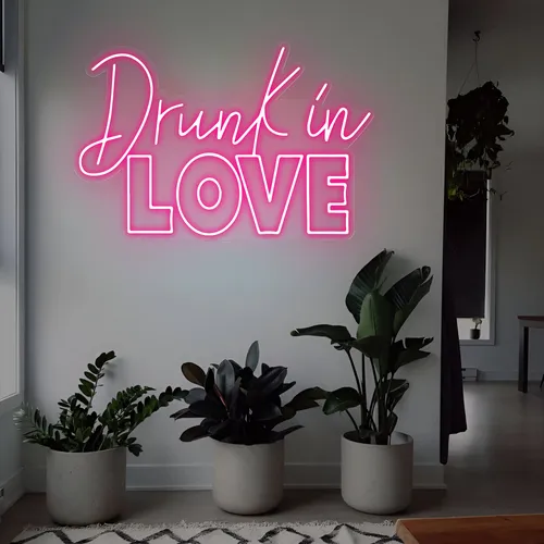Drunk in Love Neon Sign - Custom Patch Factory