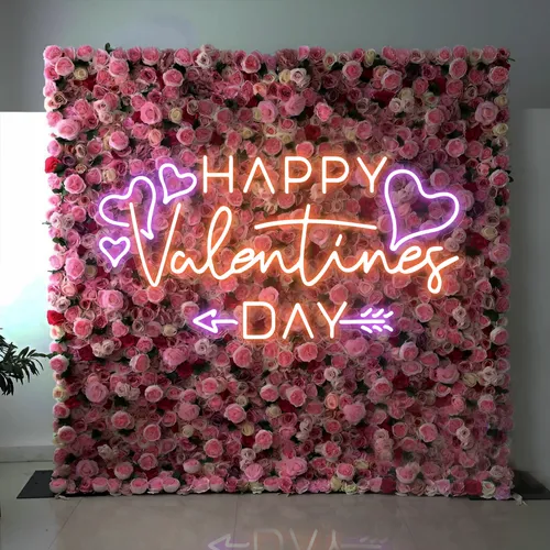 Happy Valentines Day Neon Sign - Custom Patch Factory